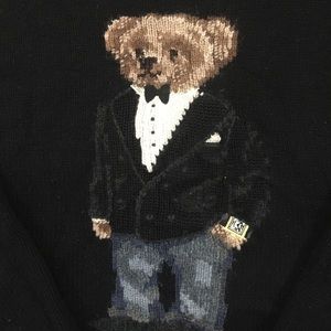 POLO / TUXEDO BEAR / GOLD WATCH / TEDDY / WOOL